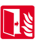 Porte coupe feu (20cm) - Sticker/autocollant