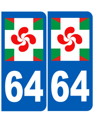 immatriculation basque - Sticker/autocollant