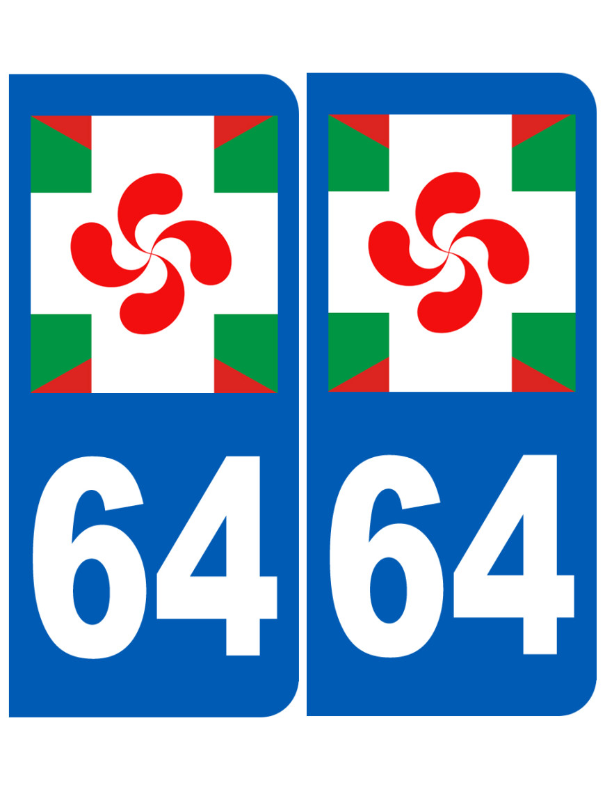 immatriculation basque - Sticker/autocollant