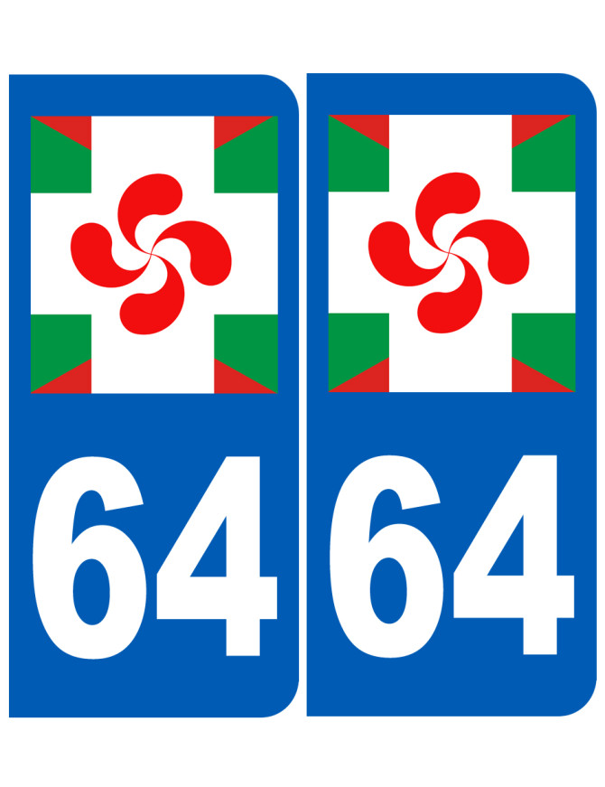 immatriculation basque - Sticker/autocollant