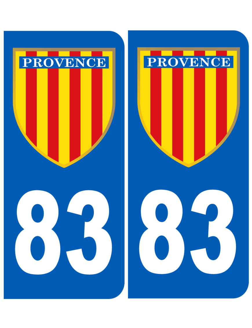 Immatriculation Provence 83 Var - Sticker/autocollant