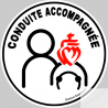 conduite accompagnée Vendéen - 15cm - Sticker/autocollant