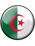 drapeau Algérien rond - 15cm - Sticker/autocollant