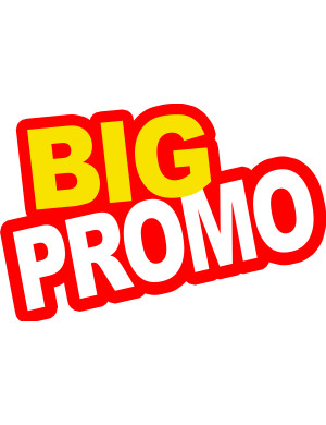 BIG PROMO - 30x20cm - Sticker/autocollant
