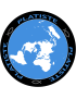 La terre plate - 10x10cm - Sticker/autocollant