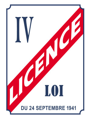 LICENCE IV - 21x15cm - Sticker/autocollant