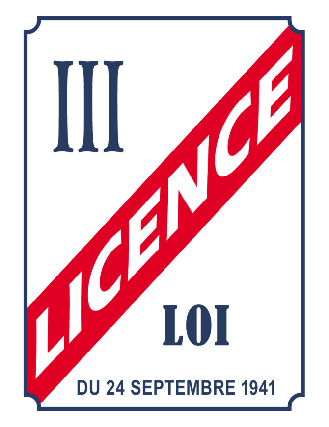 LICENCE III - 21x15cm - Sticker/autocollant