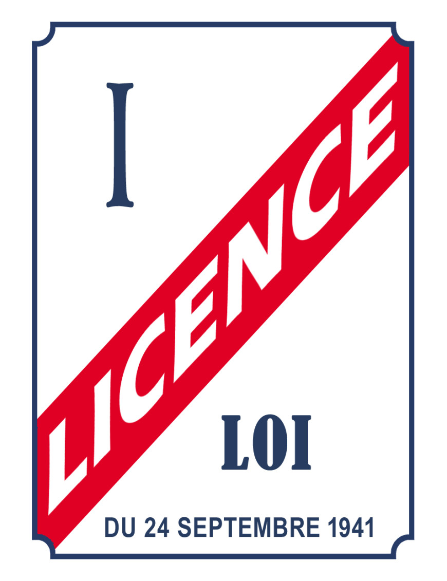 LICENCE I - 21x15cm - Sticker/autocollant