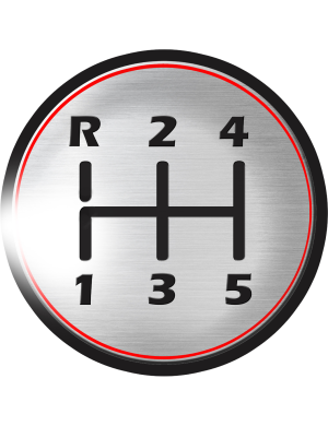 Pommeau de voiture - 20cm - Sticker/autocollant