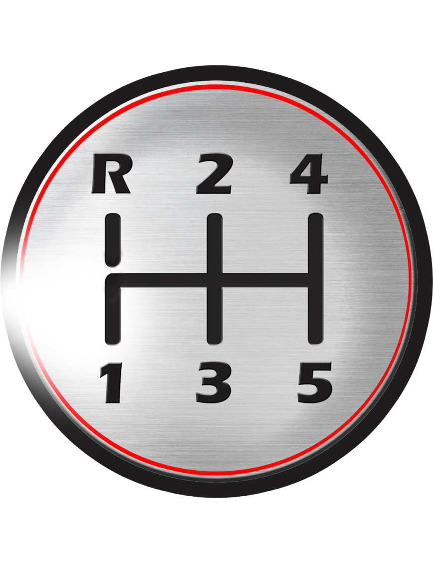 Pommeau de voiture - 10cm - Sticker/autocollant