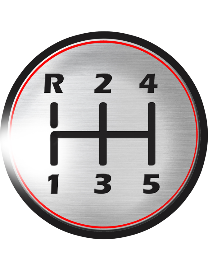 Pommeau de voiture - 5cm - Sticker/autocollant