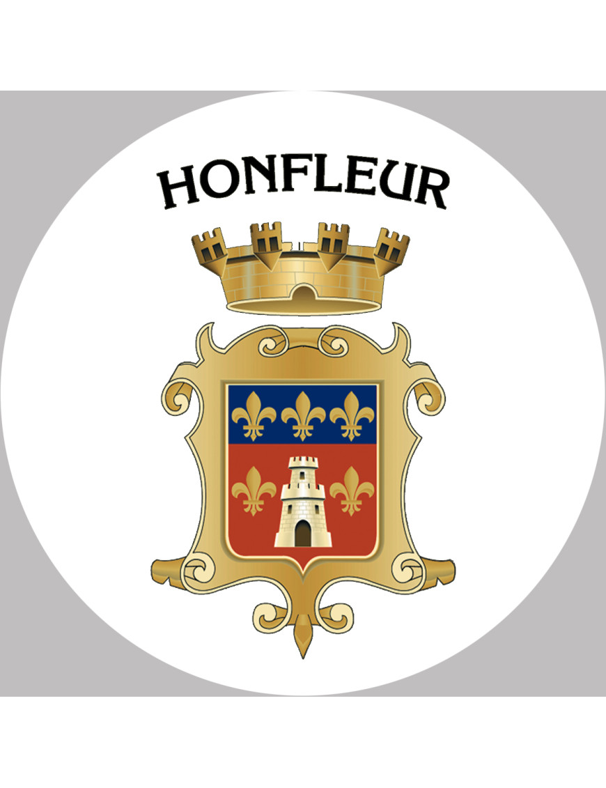 Honfleur (15cm) - Sticker/autocollant
