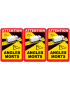Angles morts poids lourds (3 fois 17x25cm) - Sticker/autocollant