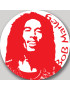 Bob Marley rond (20x20cm) - Sticker/autocollant