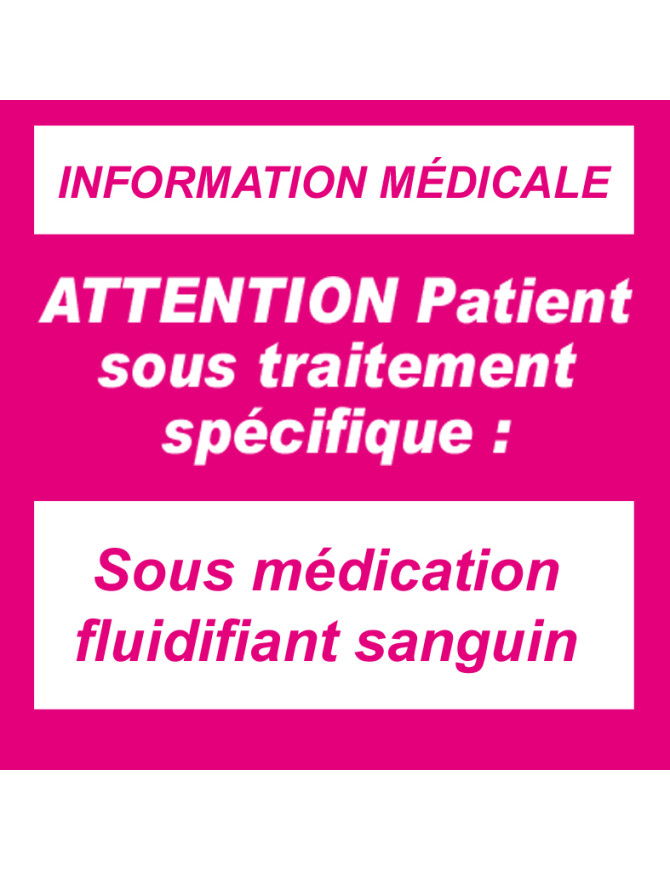 Sous fluidifiant sanguin (15x15cm) - Sticker/autocollant