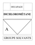 Dichlorometane A (14,5x21cm) - sticker / autocollant
