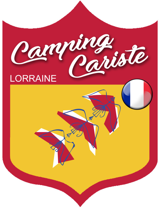 Campingcariste Lorraine - 10x7.5cm - Sticker/autocollant