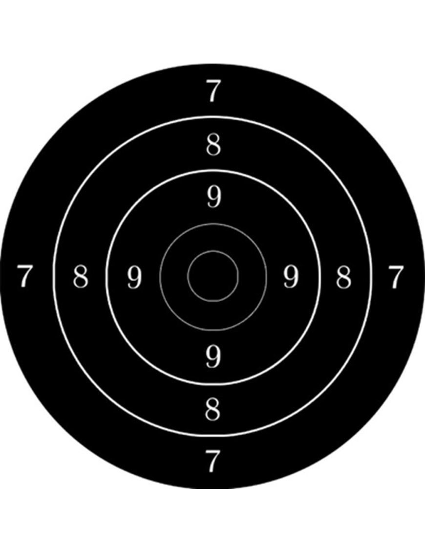 Cible noire (20cm) - Sticker/autocollant