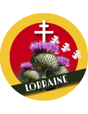 La Lorraine - 5x5cm - Sticker/autocollant