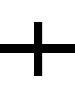 Drapeau Breton Kroaz-Du - 5x3.3cm - Sticker/autocollant