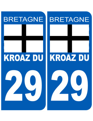 Immatriculation 29 Kroaz-Du - Sticker/autocollant