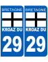 Immatriculation 29 Kroaz-Du - Sticker/autocollant