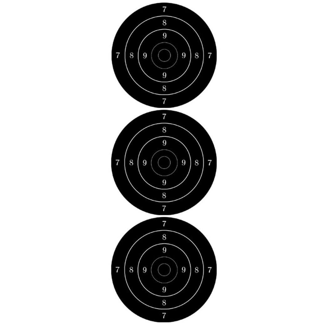 Cible noire (3 fois 10cm) - Sticker/autocollant