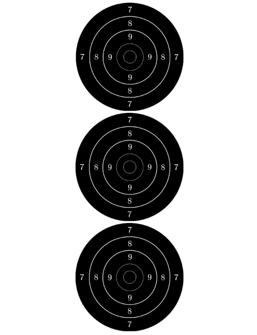 Cible noire (3 fois 10cm) - Sticker/autocollant Cible noire (3 fois 10cm) - Sticker/autocollant