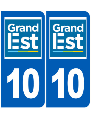 Immatriculation 10 Grand Est - Sticker/autocollant