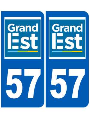 Immatriculation 57 Grand Est - Sticker/autocollant