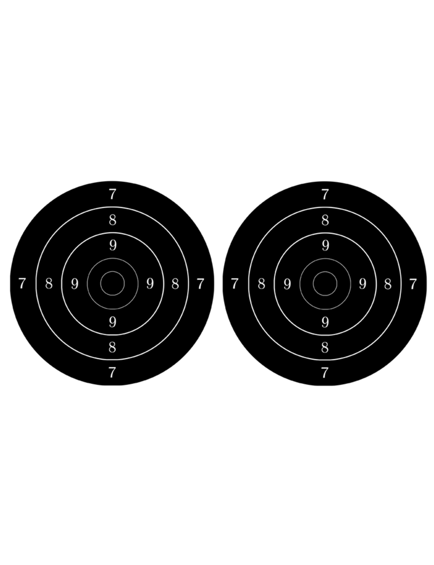 Cible noire (2 fois 10cm) - Sticker/autocollant