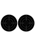 Cible noire (2 fois 10cm) - Sticker/autocollant