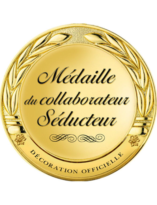 Médaille du collaborateur séducteur (20x20cm) - Sticker/autocollant