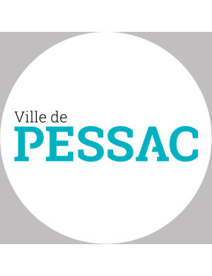 PESSAC (20x20cm) - Sticker/autocollant