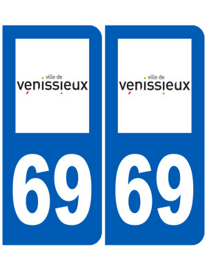 immatriculation 33 Vénissieux - Sticker/autocollant