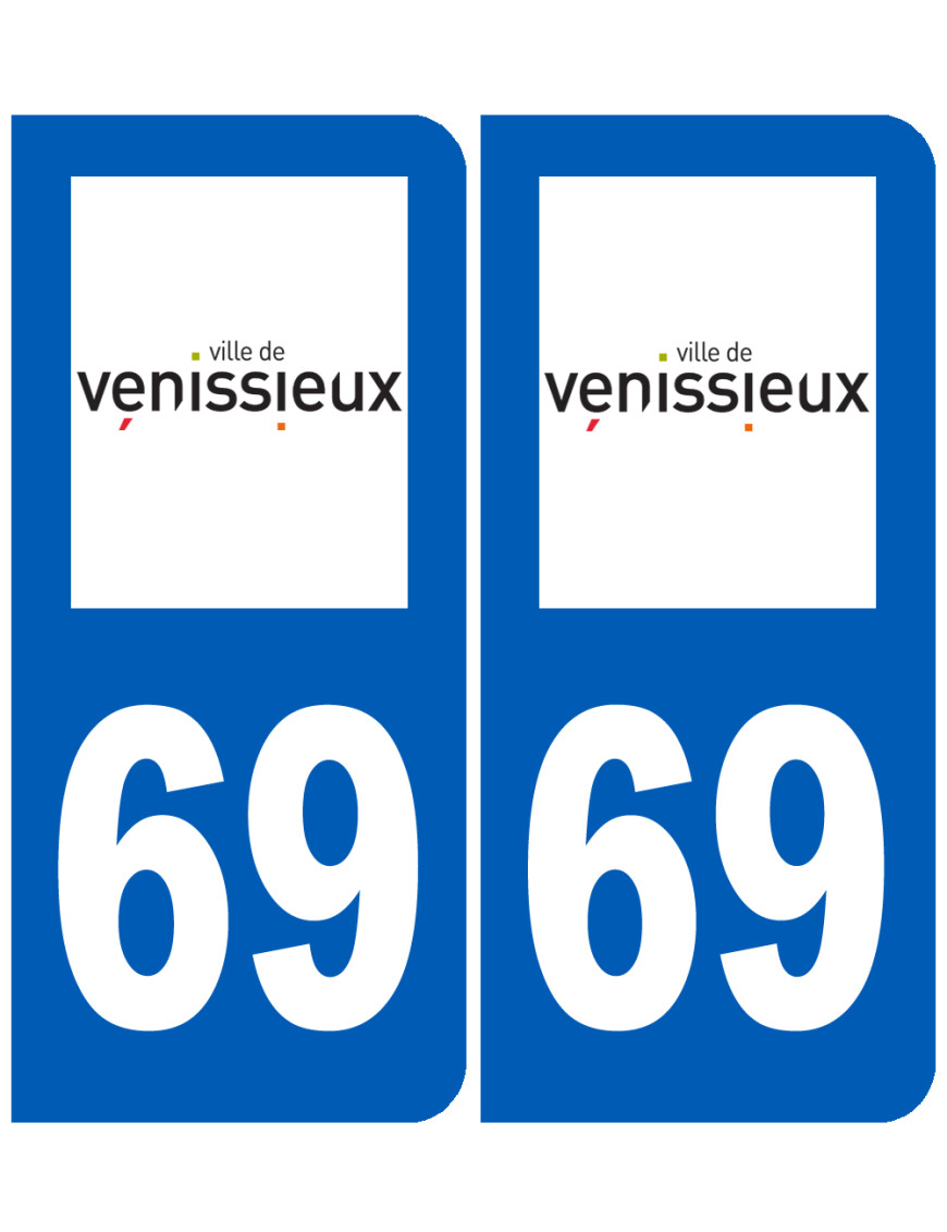 immatriculation 33 Vénissieux - Sticker/autocollant