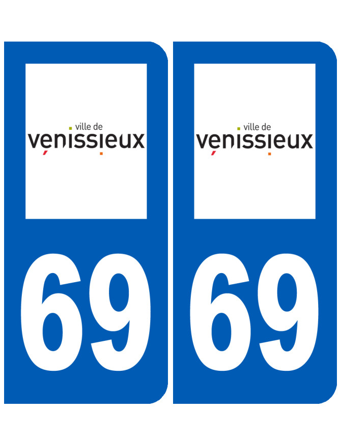 immatriculation 33 Vénissieux - Sticker/autocollant
