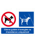 Interdit Sauf Chiens Guides (15x10cm) - Sticker / autocollant
