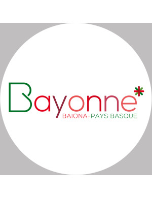 Bayonne (15x15cm) - Sticker/autocollant