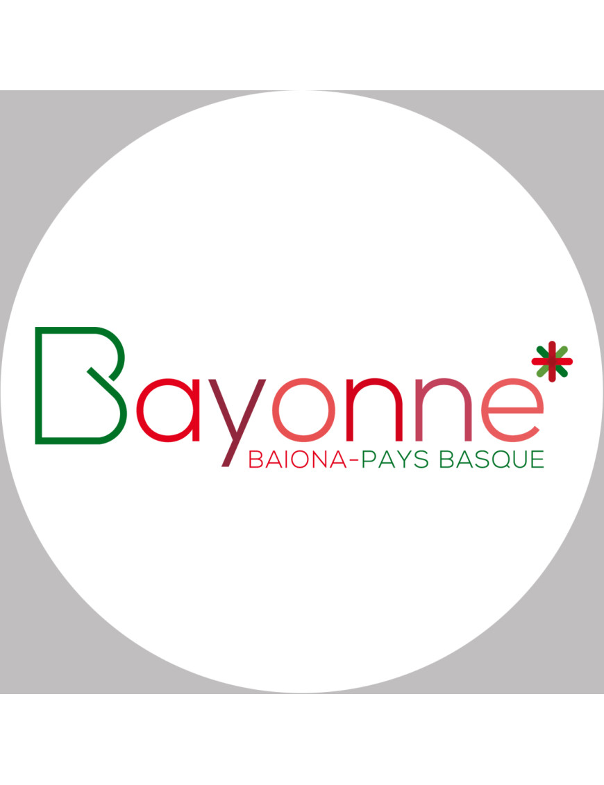 Bayonne (15x15cm) - Sticker/autocollant
