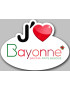 j'aime Bayonne - 15x11cm - Sticker/autocollant