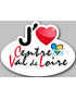 j'aime le Centre Val de Loire - 15x11cm - Sticker/autocollant