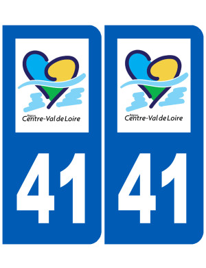 immatriculation 41 Centre Val de Loire - Sticker/autocollant