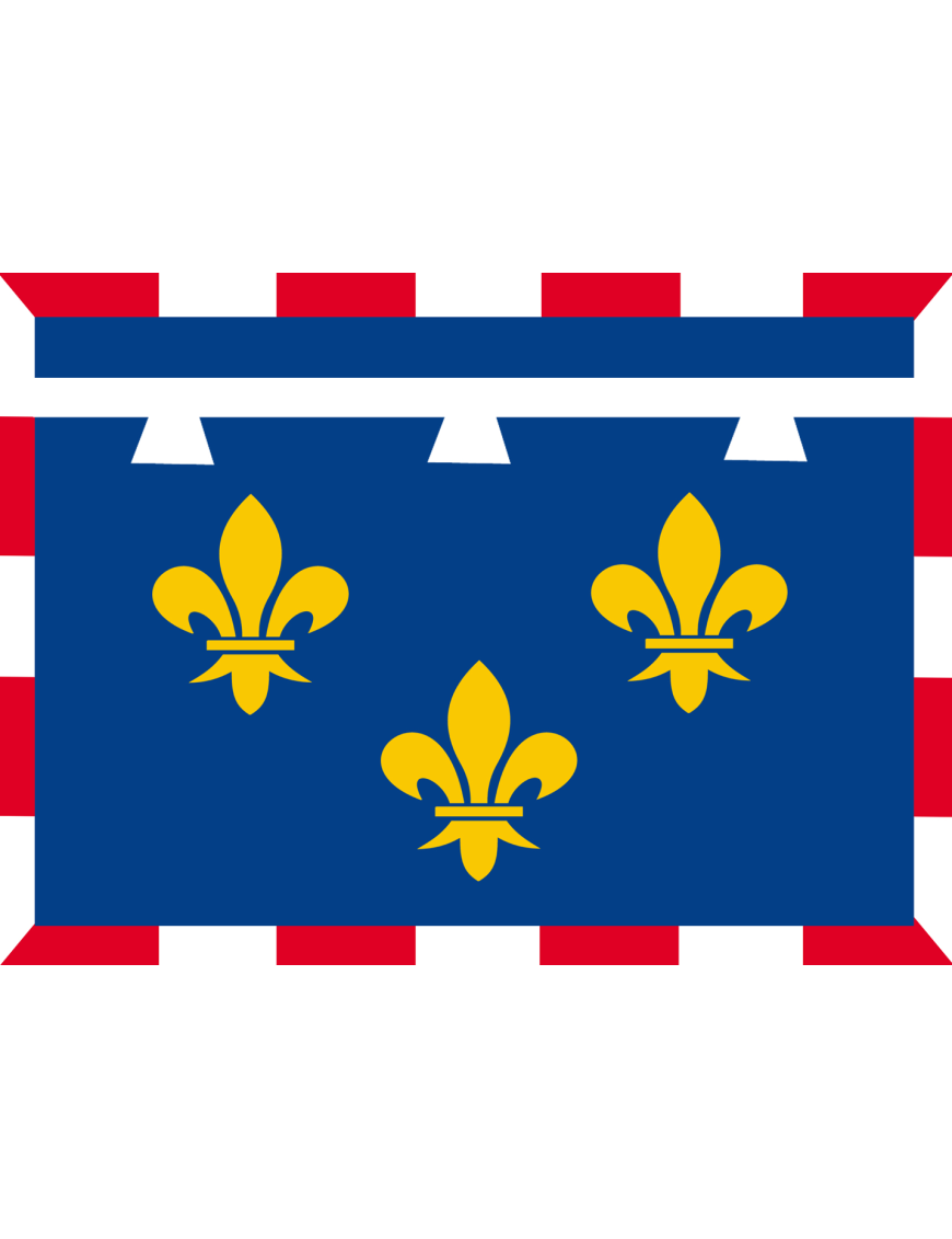 Drapeau Val de Loire - 29x21cm - Sticker/autocollant