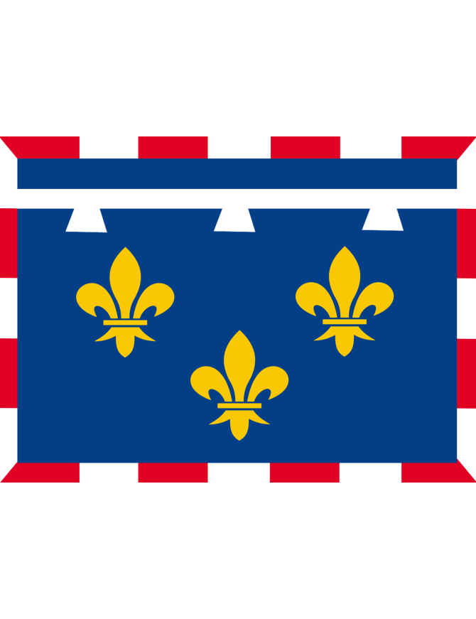 Drapeau Val de Loire - 10x7cm - Sticker/autocollant