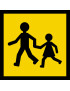 Transport d'enfants (20x20 cm ) - Sticker/autocollant