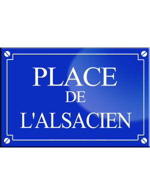 Place de l'Alsacien - 20x13,2 cm - Sticker/autocollant