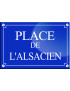 Place de l'Alsacien - 20x13,2 cm - Sticker/autocollant