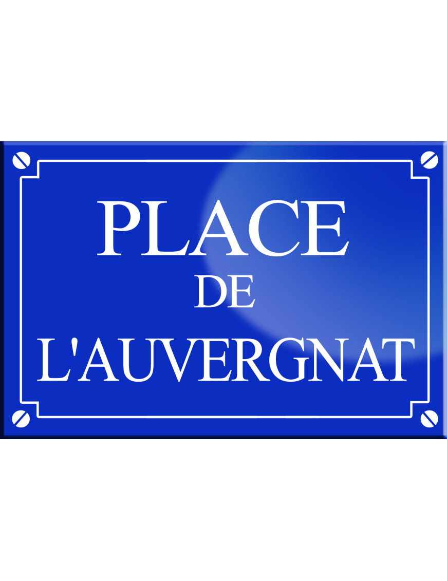 Place de l'Auvergnat - 20x13,2 cm - Sticker/autocollant