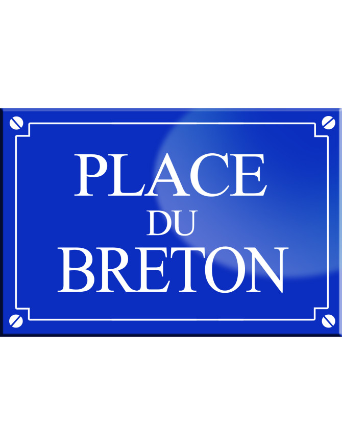 Place du Breton - 20x13,2 cm - Sticker/autocollant